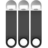 Bartender Bottle Openers, Beer Bottle Openers, Speed Openers 3 Pack by Premium Cold One. Professional Grade: Rubber Coated, Stainless Steel. Large, 7 inch
