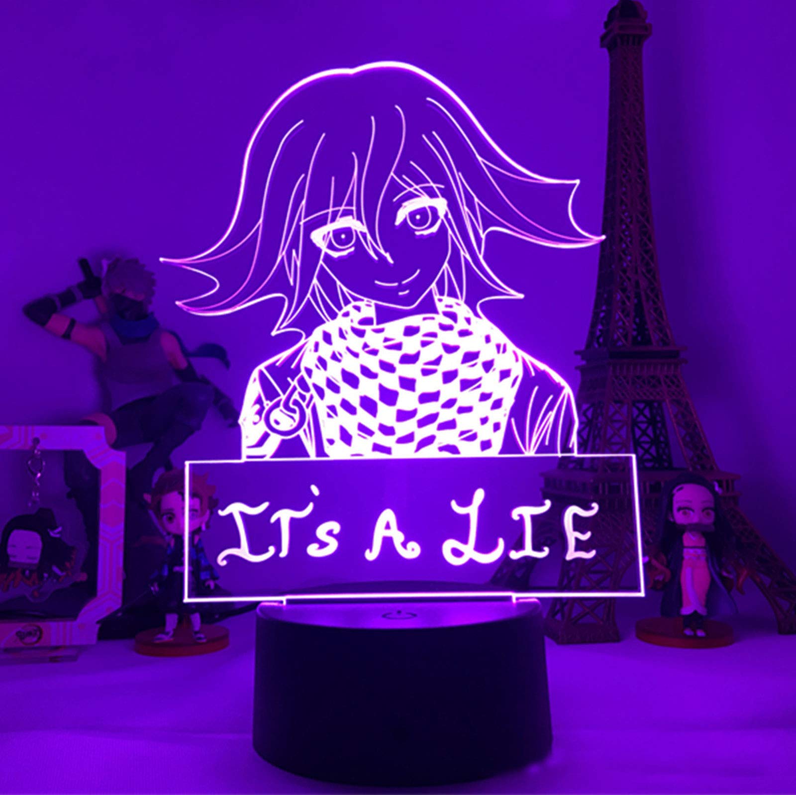 KOKICHI OMA 3D Illusion Led Anime Light Lamp Color Changing Night Lights Lampara for Christmas Gift - Touch + Remote Control
