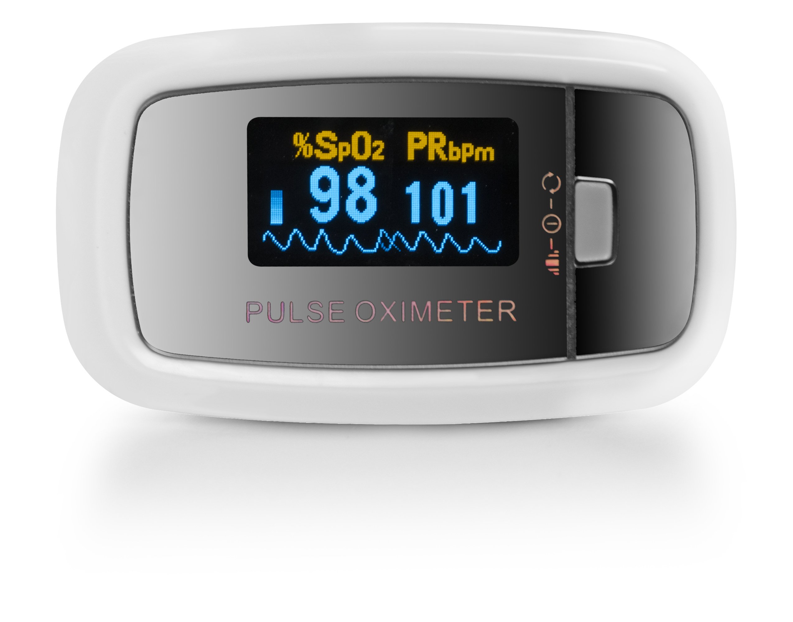 AccuMed CMS50D1 Fingertip Pulse Oximeter Blood Oxygen Sensor SpO2 for