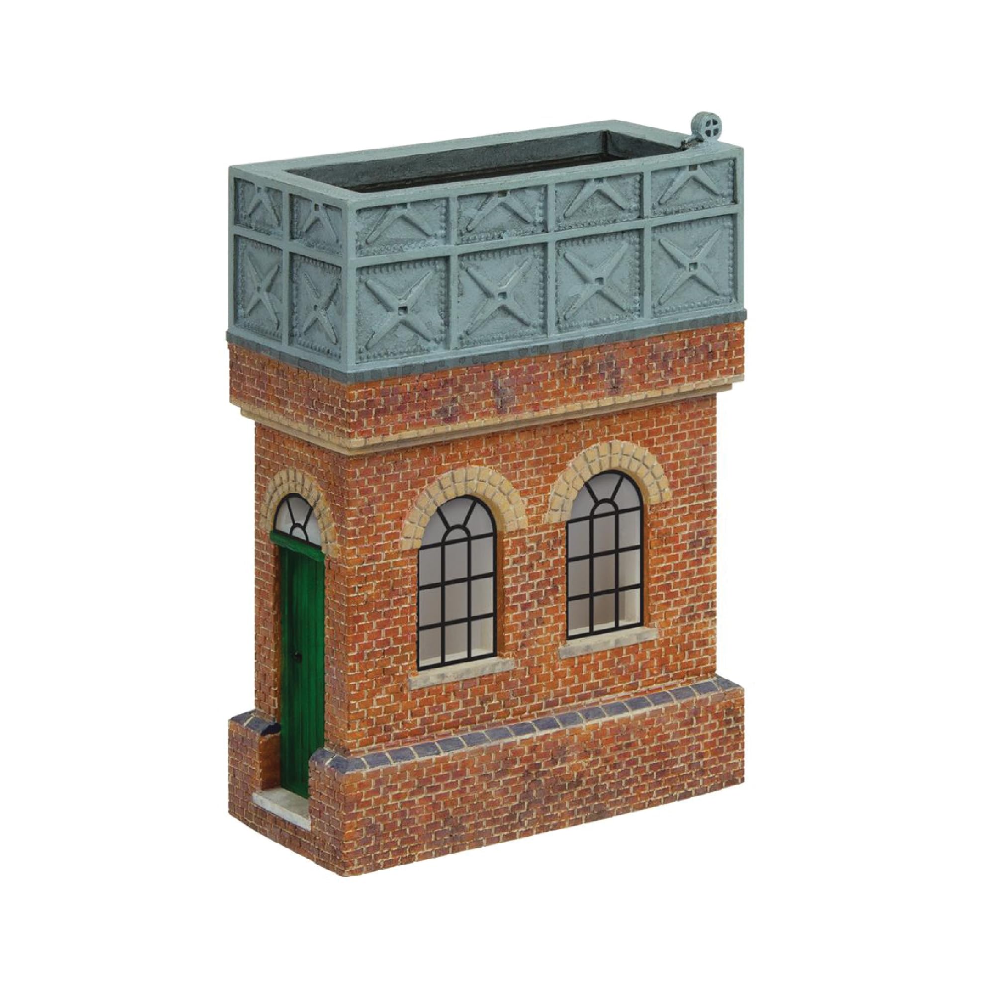 Hornby R7405 OO Gauge Small Water Tower - Model Railway Accessories, Miniature Diorama Scenery for Hornby Train Sets - Lifelike Train Building Model - Scale 1:76, Gray Or Brown