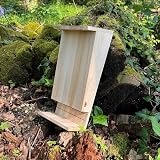 Selections Wooden Bat House Roosting Box with Landing Perch & Grooved Interior view 9