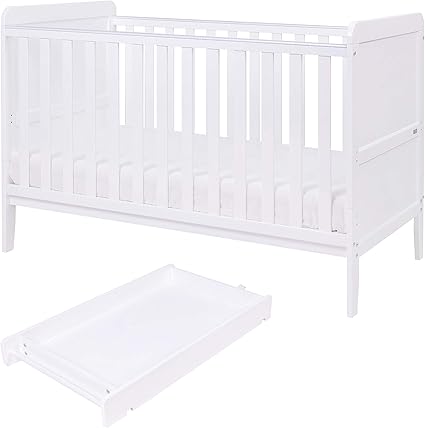 tutti bambini rio cot bed with cot top changer & mattress