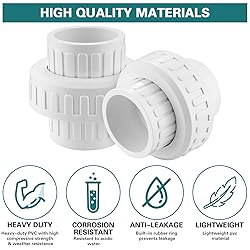 2" PVC Union Coupling Pipe Fitting, PVC Adapter