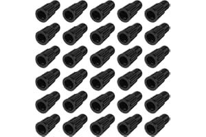 Classicseali 30pcs Bike Valve Caps Black, Plastic Presta Valve Caps Air Dust Stem Covers - Used on Presta French valves for Bicycle, MTB Mountain Bikes, Road Bike, Black