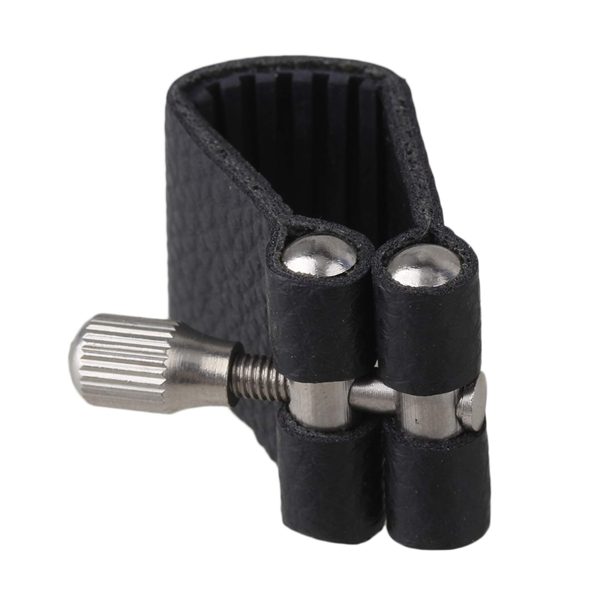 BQLZR Black Leather Ligature for Alto Saxophone