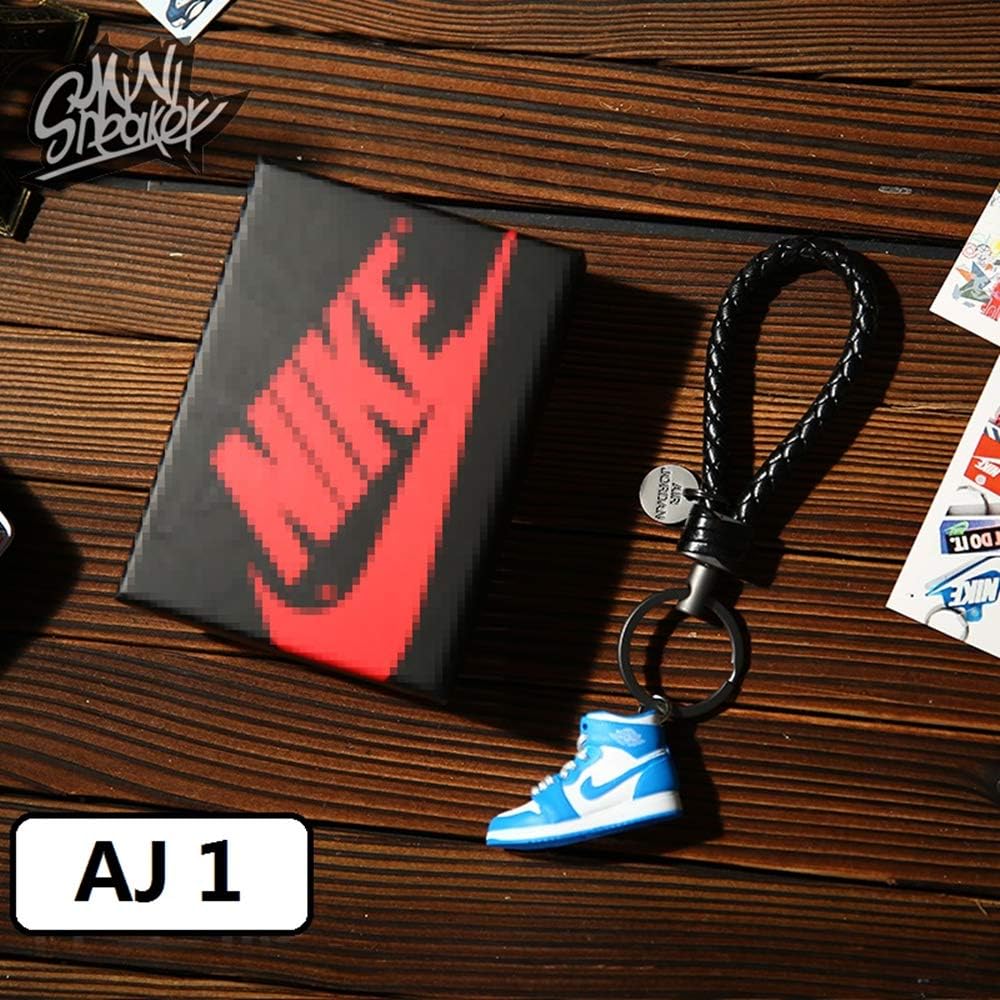 Fashion Mini Sneaker 3D Keychain Figure AJ1-20【1:6】 with Box for Christmas Gift 1 Pieces