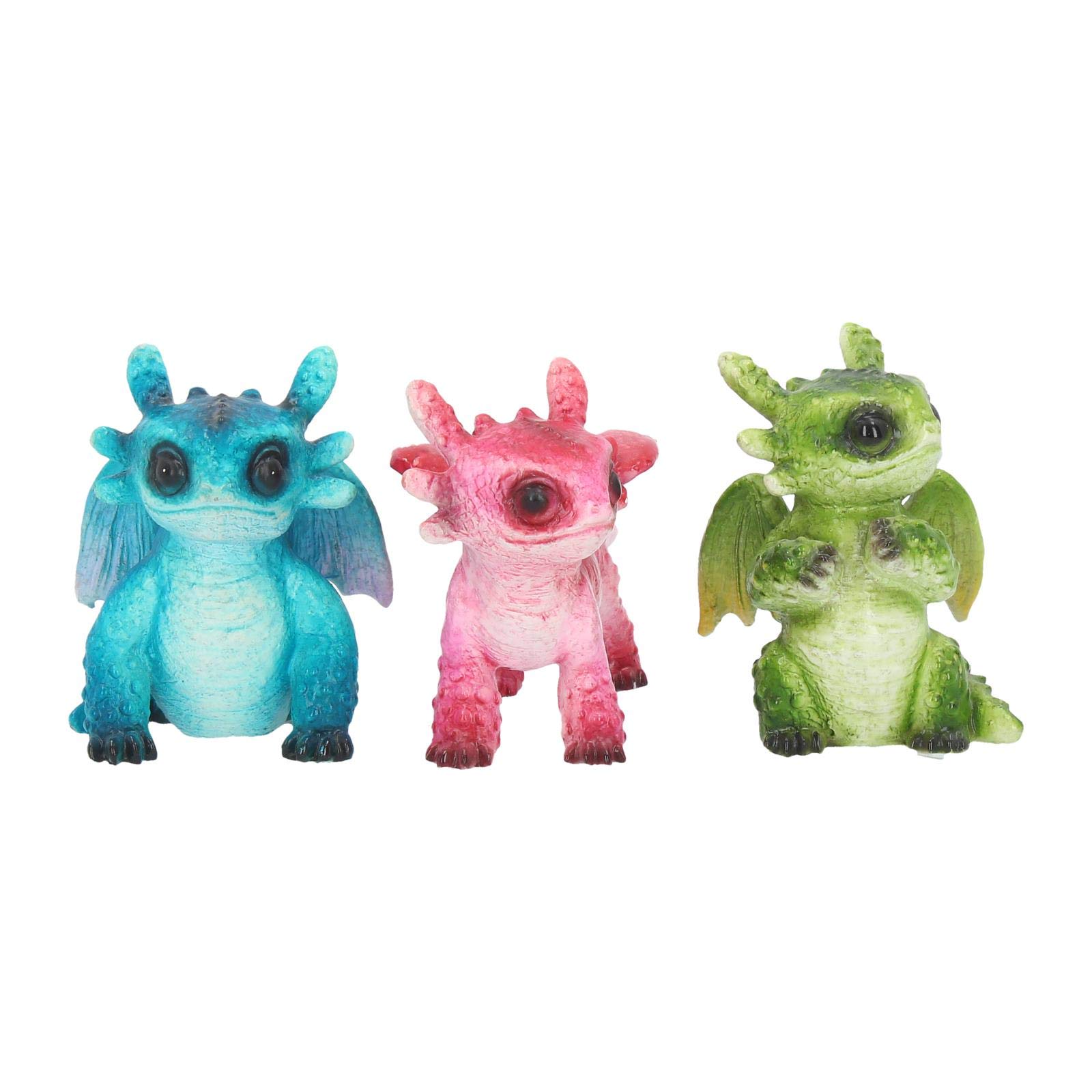 Nemesis Now Tiny Dragons (Set of Three) Figurine 8cm Multi-Coloured