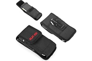 RLJT JIN ‌Durable Scanner Holster Case for Zebra TC70x/TC70/TC72/TC75/TC77/TC73/TC78/M60/MC67/TC51/TC52/TC56/TC57, Rugged Carrying Pouch with Metal Belt Clip, Pen Holder & Belt Loop Accessories