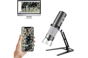 Ninyoon 4K WiFi Microscope Upgraded Stand for iPhone Android PC, 50-1000X USB Digital Microscope Wireless HD Endoscope Camera
