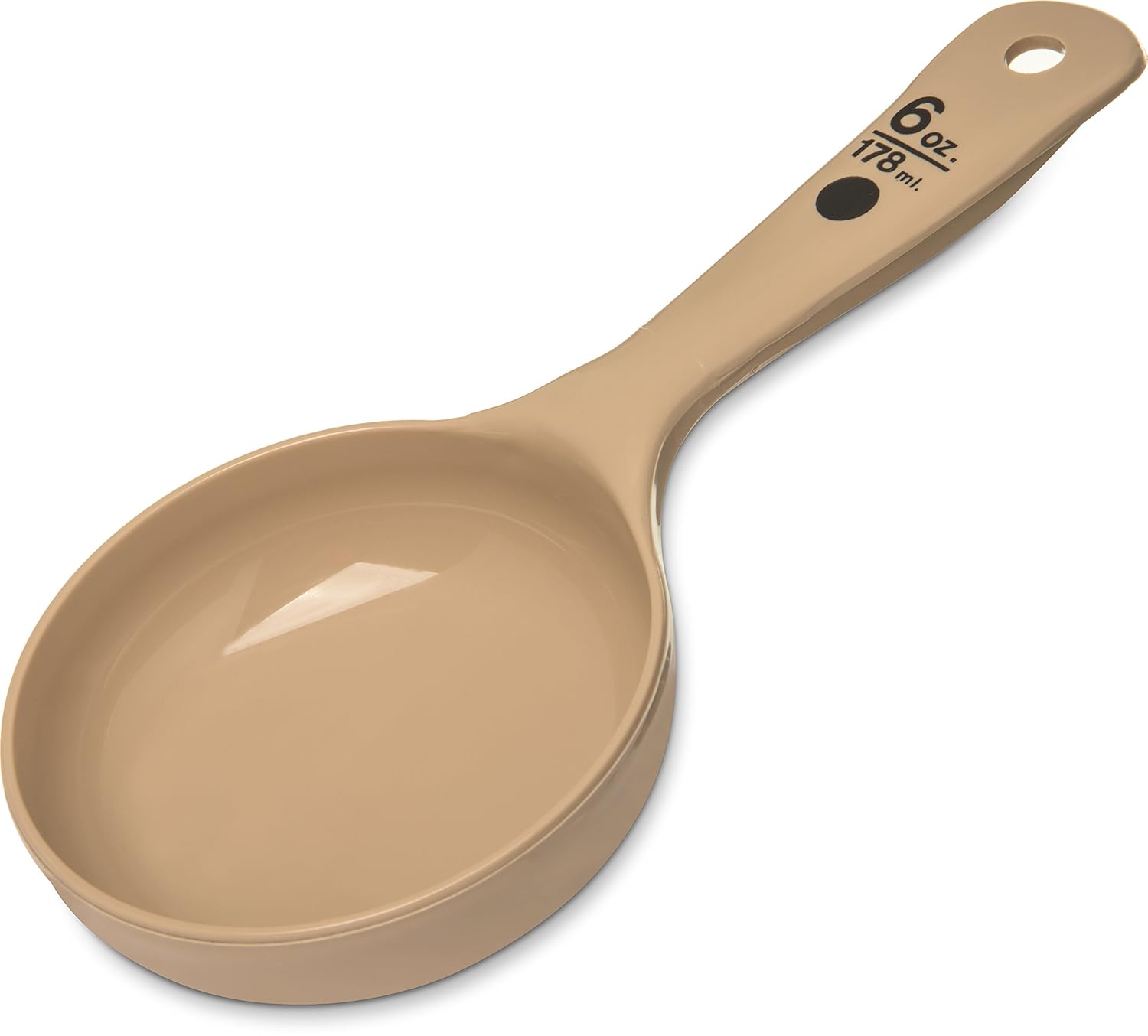 Carlisle 433006 Solid Short Handle Portion Control Spoon