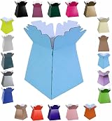 Larryroo Glossy Vibrant Bouquet Box Light Blue 24.5cm Tall 18x18cm