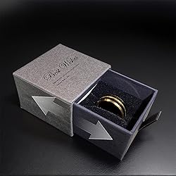 SX.man&sog 8mm rings for Men or Women,Two Tone