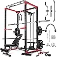 RitFit All-in-One Squat Rack for Home Gym, PPC02C Multi-Function 1000 LBS Capacity Power Cage with LAT Pulldown, Pulley System, Dip Bar, Landmine & More Power Rack Attachments, Package