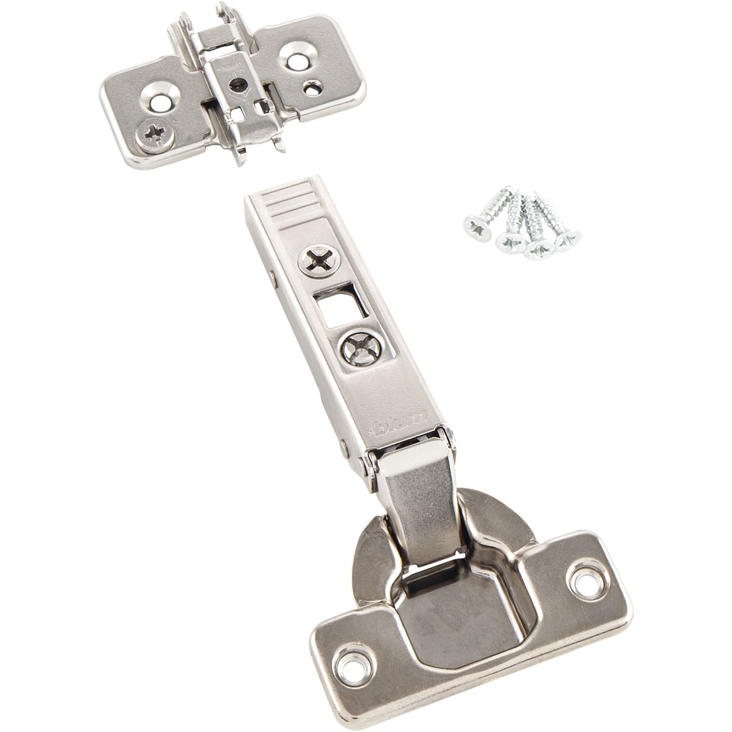 BLUM Clip top Furniture Hinge | Furniture Tape; Corner Stop, 10 Pieces Including mounting Plates, Screws and Assembly Instructions