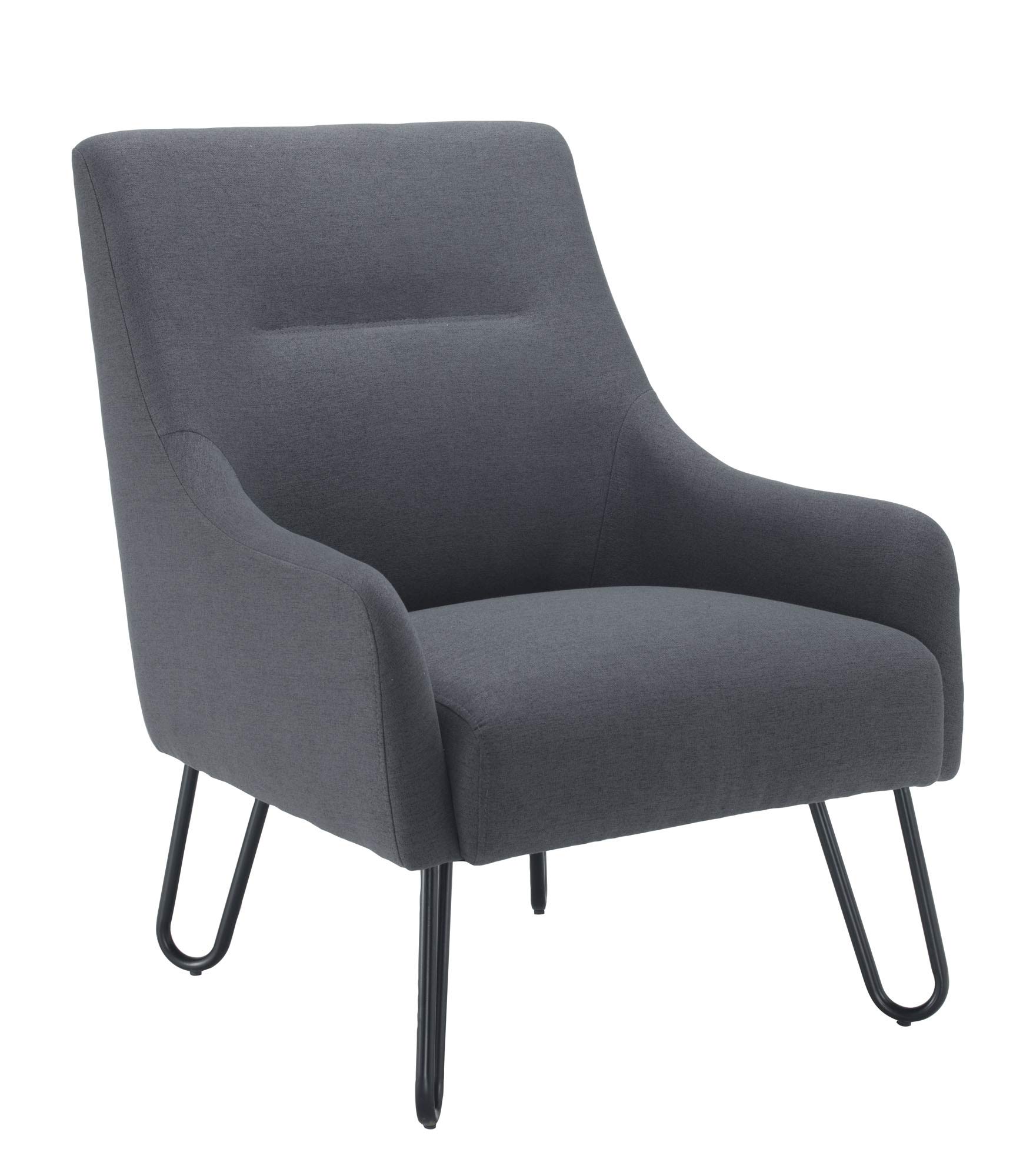 Office Hippo Garnet Reception Lounge Arm Chair, Grey