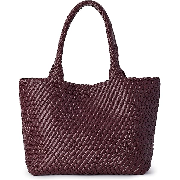 Amazon.com: DSGUTWO Large Woven Tote Bag for Women Vegan Leather