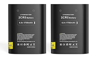 TQTHL 2-Pack 6V 2CR5 Battery,Lithium Photo Battery Replaces 2CR5, DL245, DL2CR5, DL345, DL345A, EL2CR5, EL2CR5BP, EOS 1V, KL2