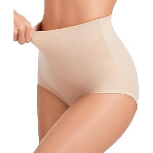 GYDEK Shapewear for Women Tummy Control Panties- Mid Body Shaper Underwear | Shapewear Briefs, Control Briefs, Mid-Waist, Com