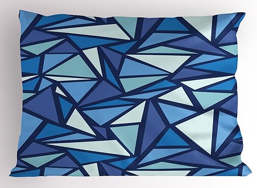Amazon Com Ambesonne Geometric Pillow Sham Abstract Ice Crystal