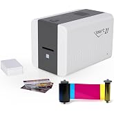 IDP SMART-21S ID Card Simplex Printer Kit with PC Only Software, 100 Print YMCKO Color Ribbon, 100 PVC Plastic Cards, and Now with IDP's EasyCapture&trade; Photo Capture Tool Free Trial!