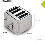 Kenwood Dawn 4-Slot Toaster TFP09.000CR 1800W Defrost Reheat Cancel view 3