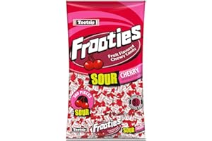 Tootsie Roll Sour Frooties - 2 Pound Bag of Individually Wrapped Chewy Candy – Gluten Free, Peanut Free – Sour Cherry, 38.8 oz.