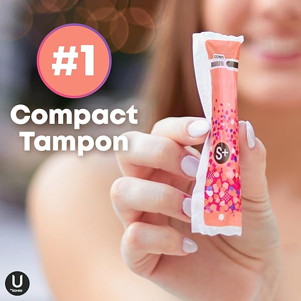 U BY KOTEX TAMPONS, CLICK COMPACT, SUPER PLUS ABSORBENCY, UNSCENTED, 45 COUNT