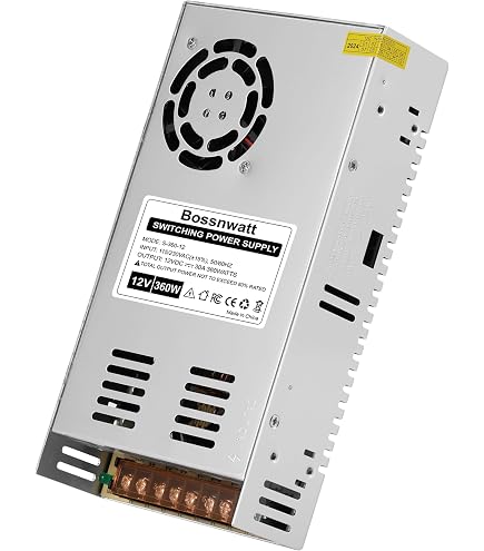 BOSYTRO 12V 50A 600W DC Switching Power Supply, Universal Regulated Switching AC110V/220V (SMPS), 12 Volt Power Supply For LED Strip Light, CCTV Camera Security System,Computer Project