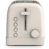 bella 2 Slice Toaster, 6 Setting Shade Control w Reheat, Cancel, Bagel & Defrost Buttons, Removable Crumb Tray, Anti Jam & Au