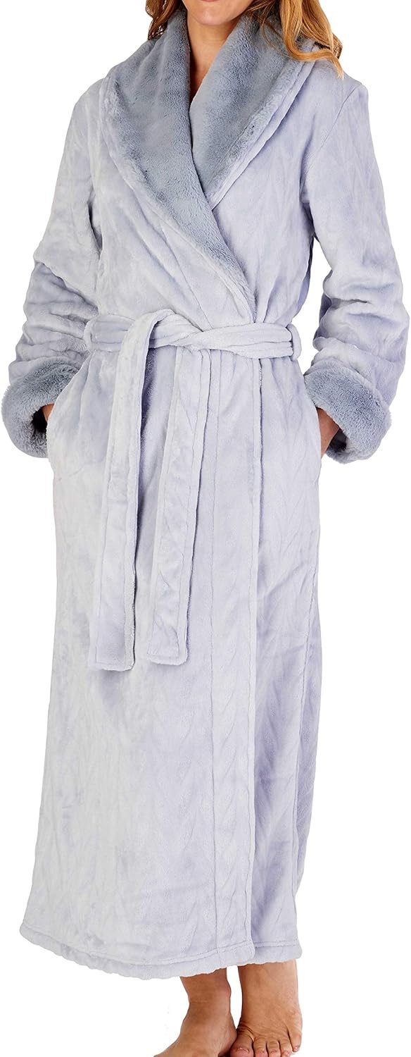 bademantel damen lang frottee ohne kapuze