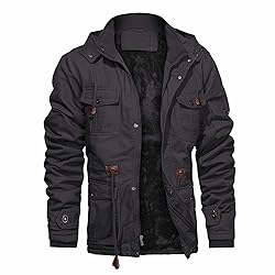 CHEXPEL Men's Thick Winter Jackets with Hood Fleece