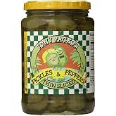 Tony Packo's Thin Sliced Pickles and Peppers, 24 Ounce Jar