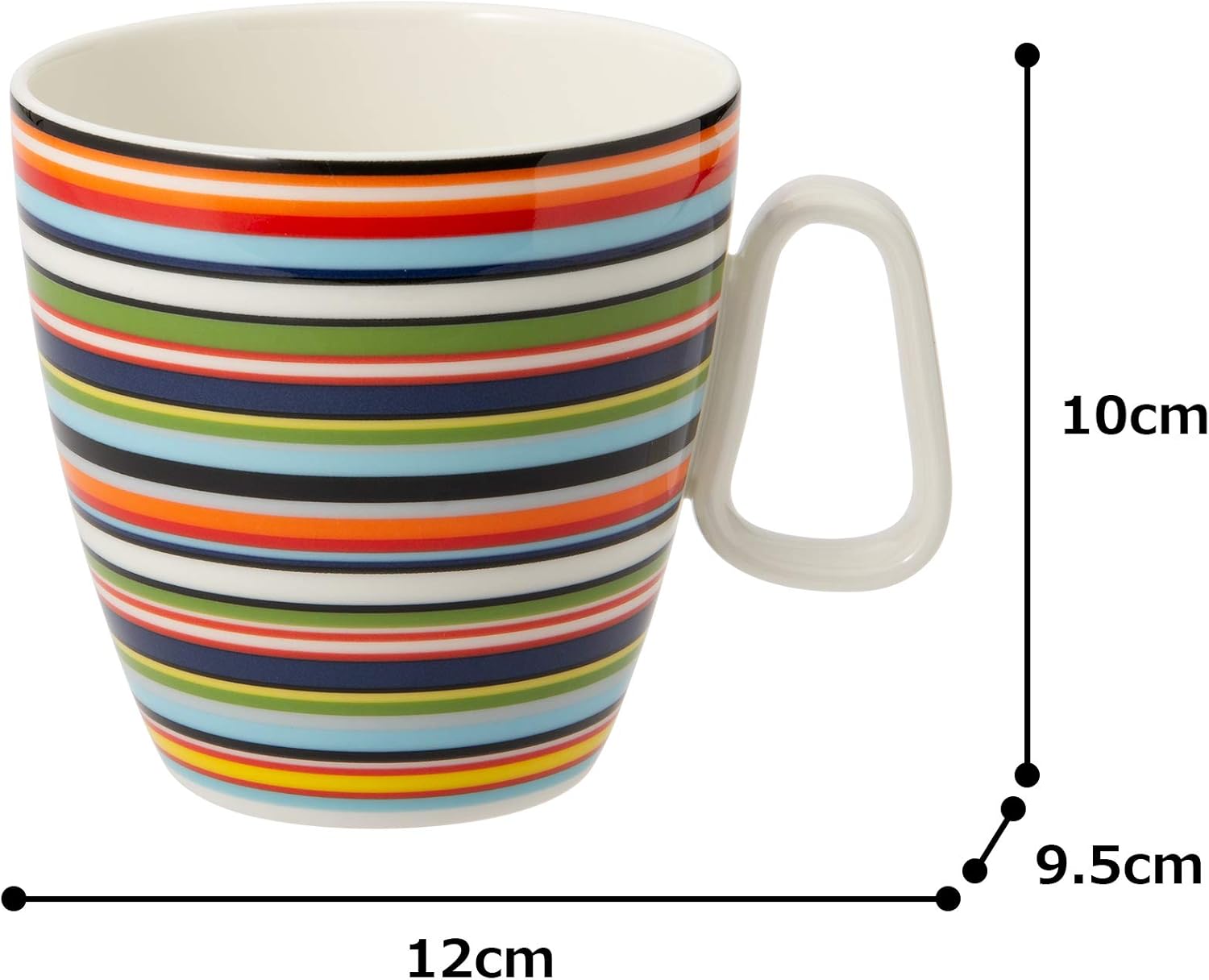 オリゴ マグカップハンドル付 オレンジ 約400ml