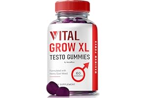 NutraRize Vital Grow XL Testo Gummies for Men, Boost Stamina and Confidence Gummy (60 Gummies)