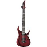 Ibanez RG RGD721FA 7-String Electric Guitar, Stained Wine Red Burst Flat