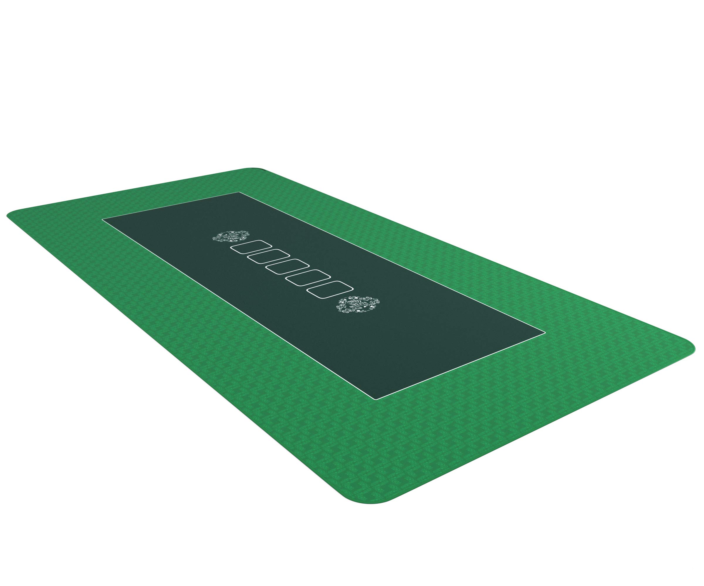 Bullets Playing Cards, Poker Mat 160x80cm green, Table Top Layout for Texas Hold'em