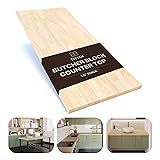 THYOI 48 x 25 x 1.5 Inches Rubberwood Butcher Block