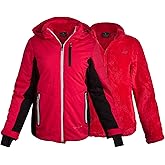 Spyder Womens Ski Jacket - Faux Fur Lined Insulated 3 in 1 Puffer Jacket - Reversible Quilted Winter Coats for Women