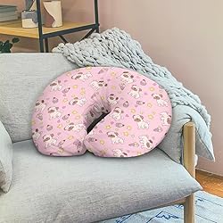TSVAGA Nursing Pillow Cover, Pink Dog Cake, Fits