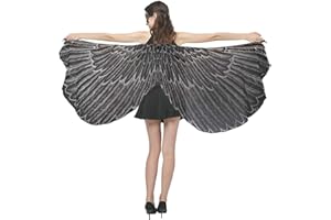 Ypser Halloween Party Wings Shawl for Women Fairy Ladies Costume Cape