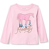 Amazon Essentials Girls and Toddlers' Long-Sleeve T-Shirts (Previously Spotted Zebra), Multipacks