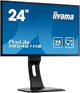 iiyama XB2481HS-B1 24" Full HD LED Monitor Height Adjust HDMI VGA DVI view 2