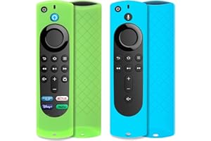 [2 Pack] Universal Remote Cover (Glowing in The Dark) Compatible with Fire TV Stick 4K / Alexa Voice Remote 3rd Gen/Firestick