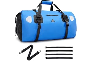 Haimont Waterproof Duffel Bag Roll-top Dry Duffel Bag with Quick-fixed Straps for Motorcycling, Rafting, Boating, SUP, Kayaking, Travel, 50L/70L