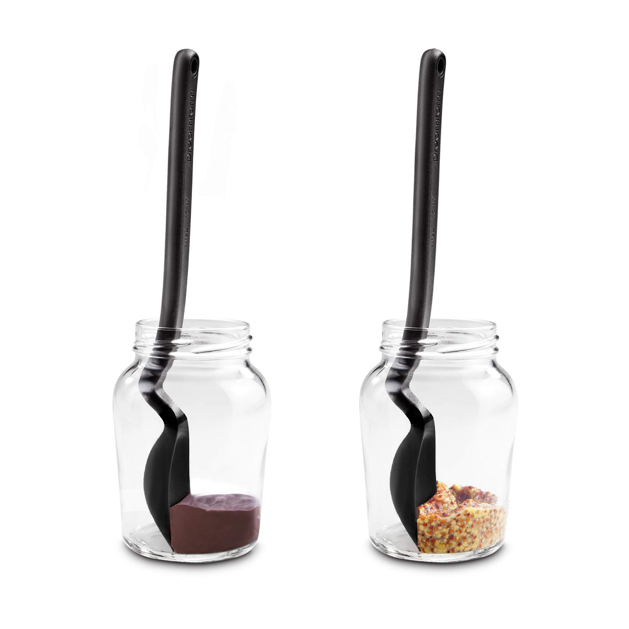Dream Farm Dreamfarm Mini Spoon Mini Supoon Black (Black) Single Cup = TSP 1 Cup Heat Resistant Silicone Spatula (Spatula) Hand Cleaner