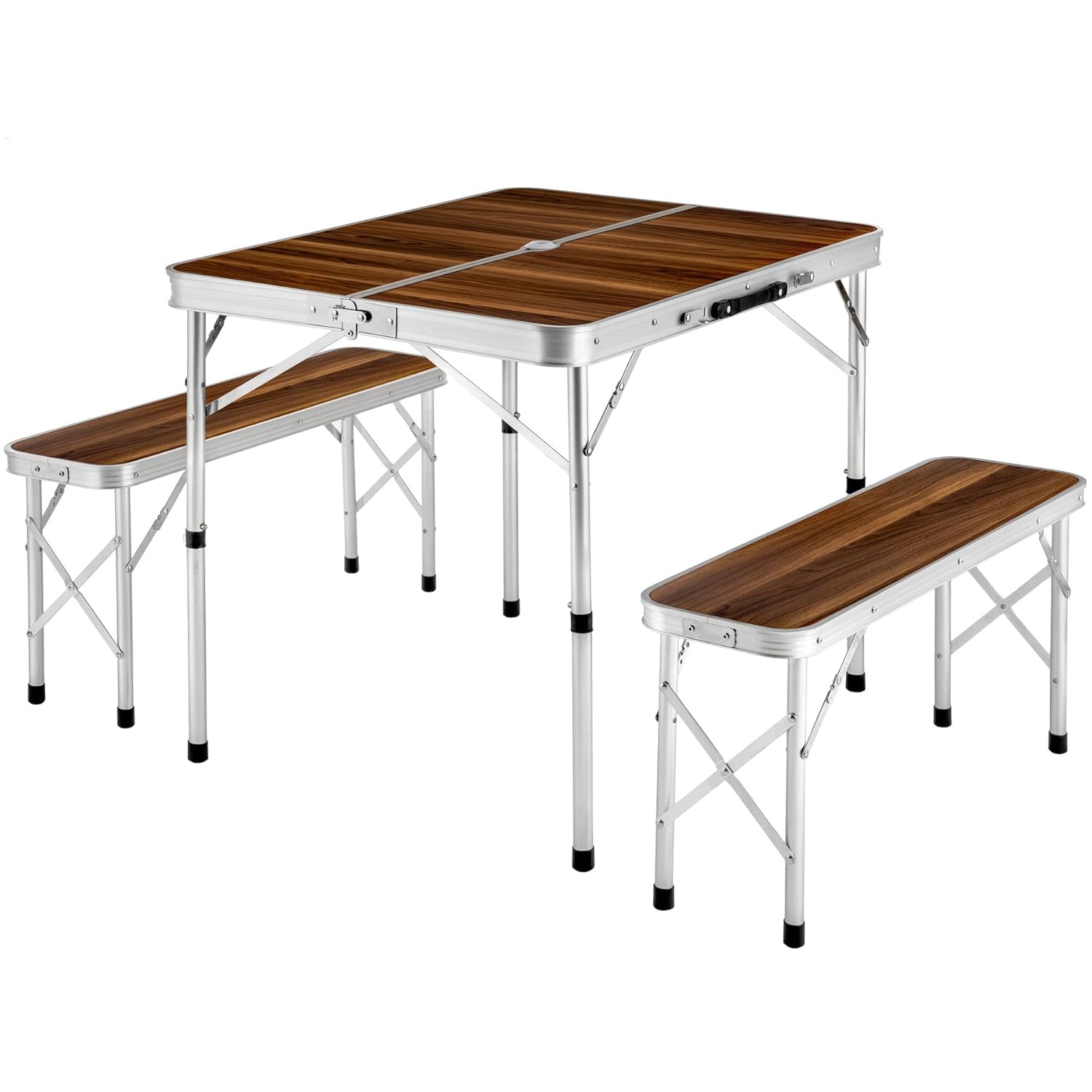 andes folding wooden camping table