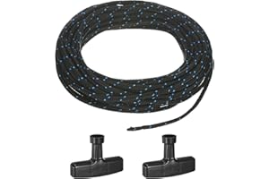M METERXITY Recoil Starter Rope Pull Cord 3.5mm 10m Pull Starter Rope with Handles Nylon Pull Cord Pull Starter Rope for Mowe