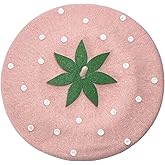 yolrdiw Winter Mom and Daughter Matching Hats Mama and Mini French Beret for Girls Women Cute Strawberry Gift
