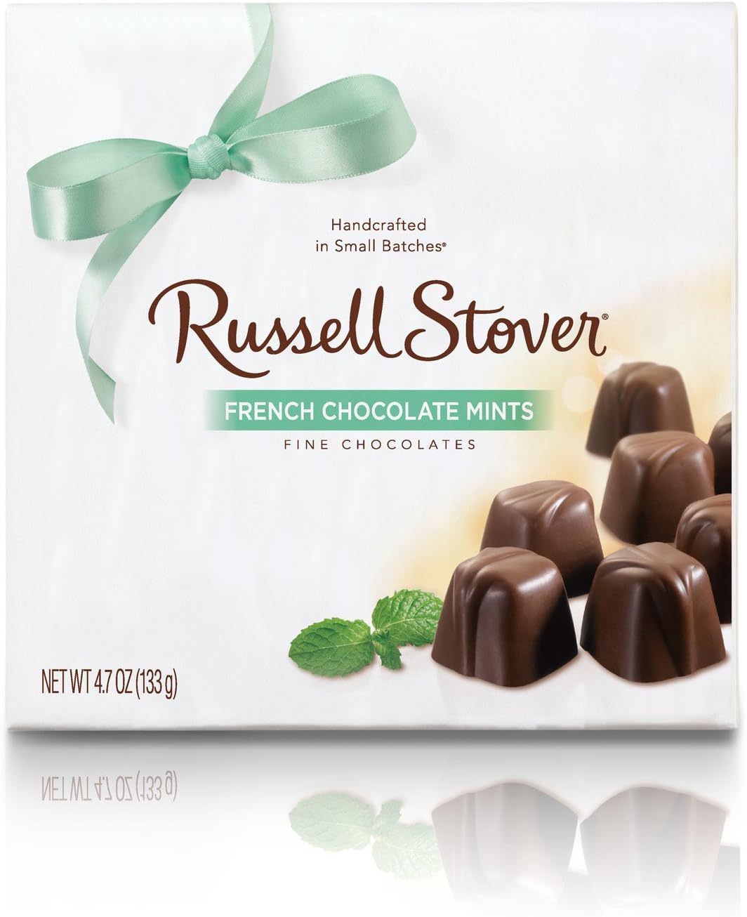 Russell Stover French Chocolate Mints, 4.7 Ounce Box