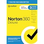Norton 360 Deluxe Antivirus, 3 Devices, Auto-Renews [Key Card] | Includes AI Scam Protection, Advanced VPN, Dark Web Monitoring, &amp; PC Cloud Backup